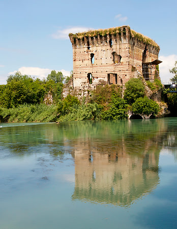 Borghetto Castle reflection