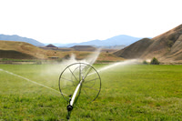 Sprinklers at Foot of Painted Hills