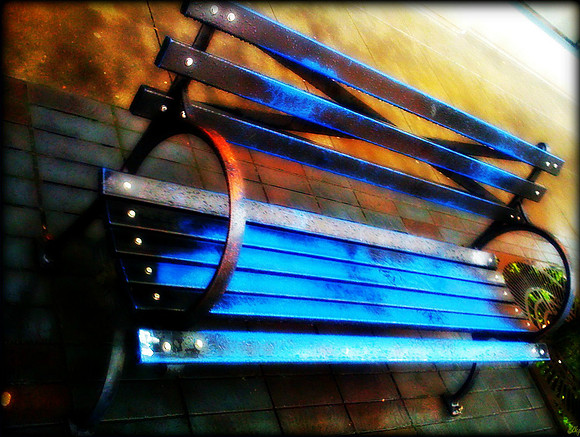 Blue Bench