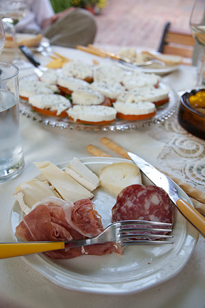 Italian Prosciuitto and Cheese Platter